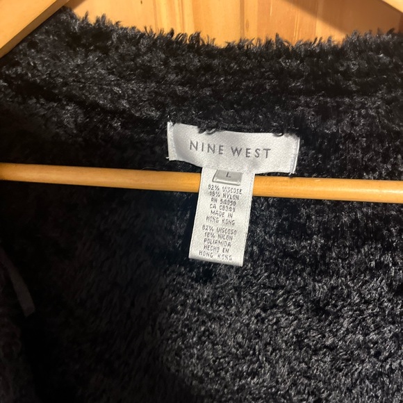 Nine West Boucle sweater size L in black - Picture 4 of 4